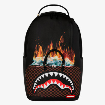 SPRAYGROUND Ranac Bag of money on fire 
